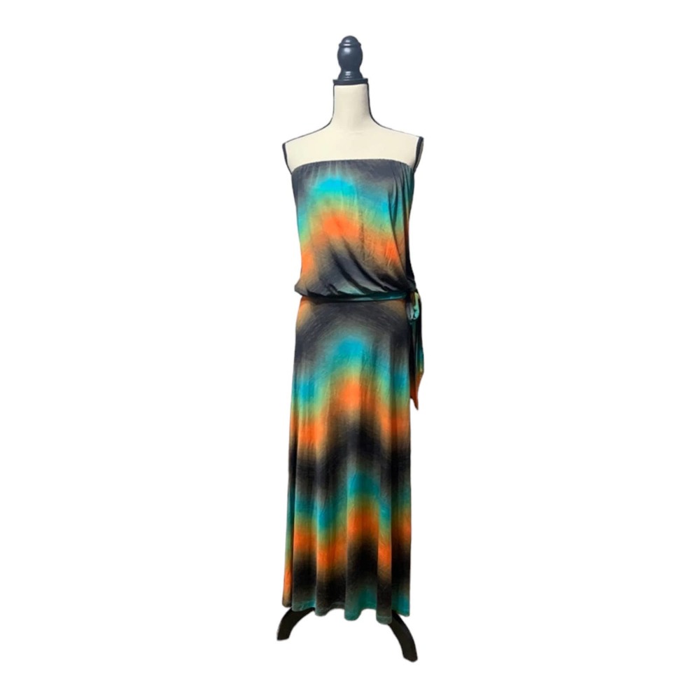 Veronicam Watercolor Tie Dye Maxi Dress
